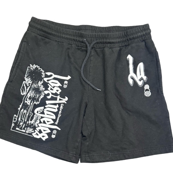 Neon Riot Other - Neon Riot Shorts Mens Medium Black Los Angeles California Dreaming Graphic